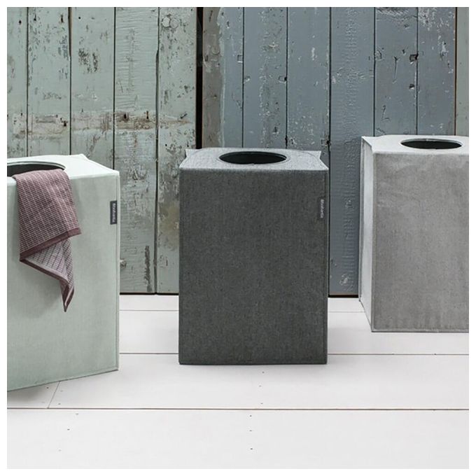 Brabantia Portabiancheria 55 Litri Pieghevole Grigio