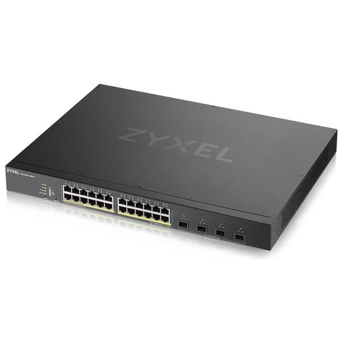 Zyxel XGS1930-28HP Switch Ontelligente 24 x 10-100-1000 PoE+ + 4 x 10 Gigabit SFP+ Montabile su Rack PoE+ 375W
