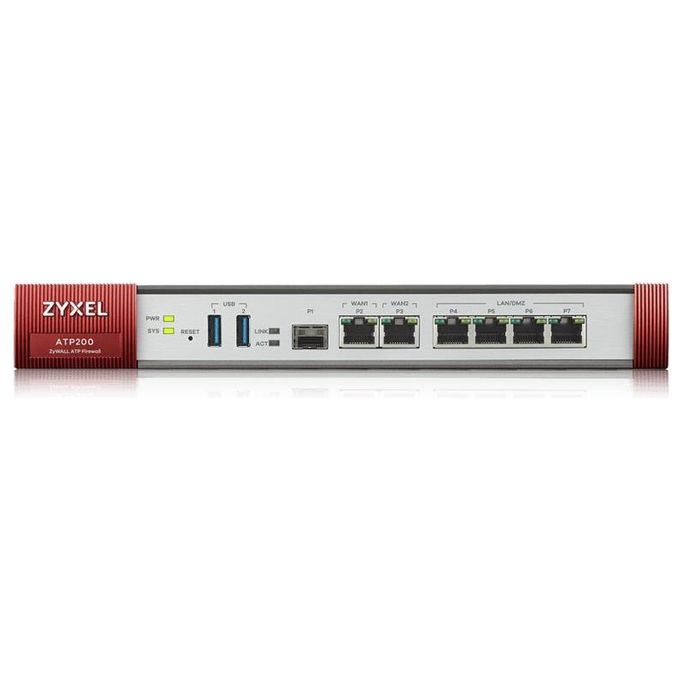 Zyxel Firewall Atp F 4p Lan-dmz 2p Wan 1p Sfp-vpn: 40IPSec-l2tp 10 Ssl