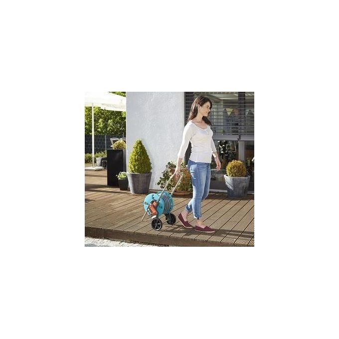 GARDENA Carrello Avvolgitubo CleverRoll S, Set con Tubo, Lancia e Raccordi