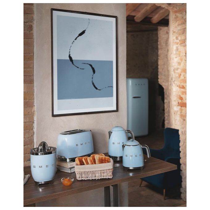 Smeg KLF05PBEU Bollitore 0.8 Litri Stile Blu 50's Style