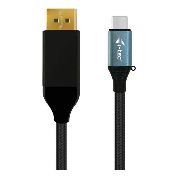 I-Tec C31CBLDP60HZ Cavo di Interfaccia e Adattatore Display Port Usb-C 3.1 Nero-Blu
