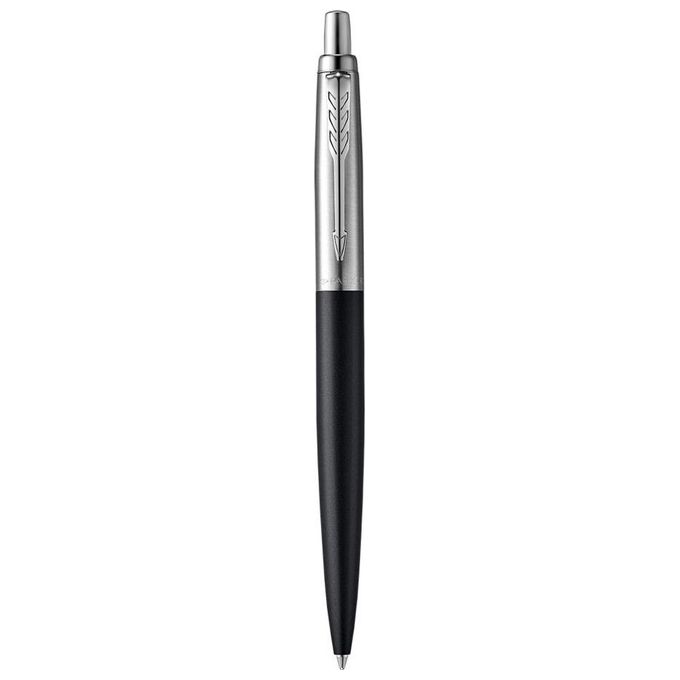 Parker Jotter Penna a Sfera Xl Finitura Cromata Punta Media Inchiostro Blu Confezione Regalo Richmond Matte Black