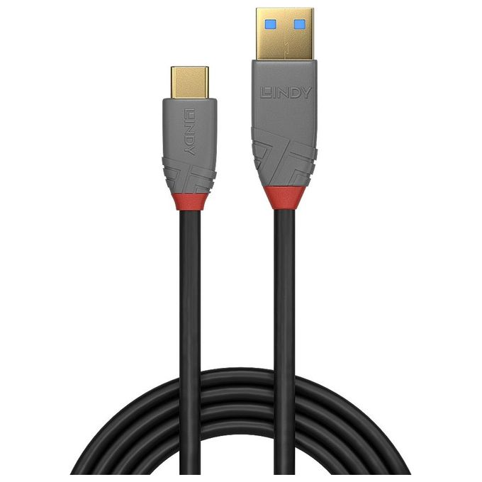 Lindy 36911 Cavo Usb 1mt Usb C Usb A Nero-Grigio
