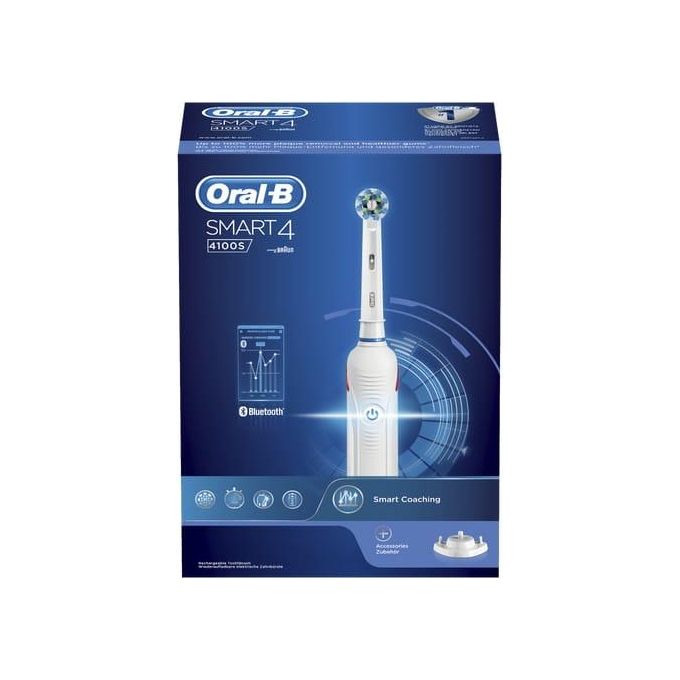 Braun Oral-B Smart 4 4100S Spazzolino Elettrico Rotante-Oscillante Adulto Bianco