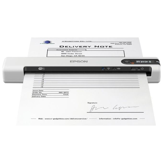 Epson WorkForce DS-80W Scanner Portatile A4 Sheetfed Lcd Usb Wi-Fi A3 con Funzione Stitching