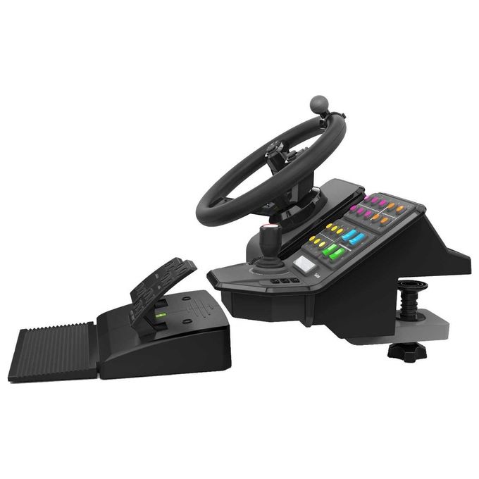 Logitech G Farming Kit di Simulazione Macchine Pesanti Volante Programmabile con Rotazione a 900 Gradi