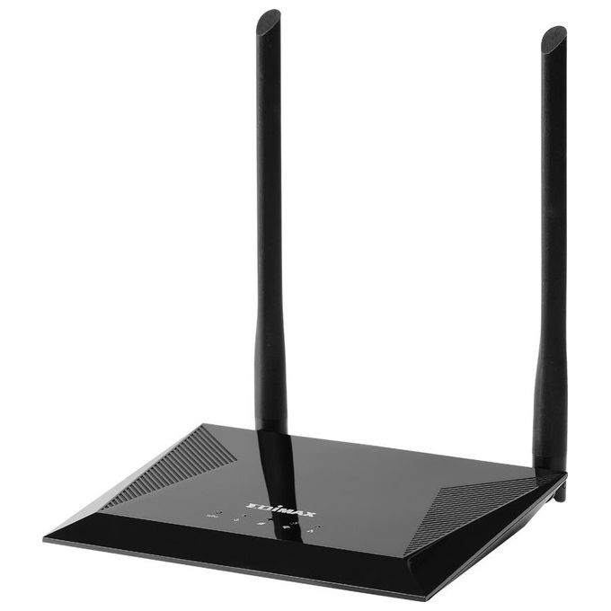 Edimax N300 Router Wireless Banda Singola 24Ghz Fast Ethernet Nero