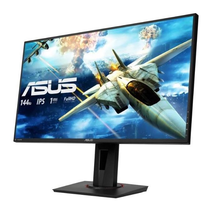 [ComeNuovo] ASUS VG279Q 27   FHD (1920 x 1080) Gaming Monitor per PC, IPS, 144 Hz, 1 ms MPRT, DP, HDMI, DVI, FreeSync, Filtro Luce Blu, Flicker Free, Certificazione TUV, Nero