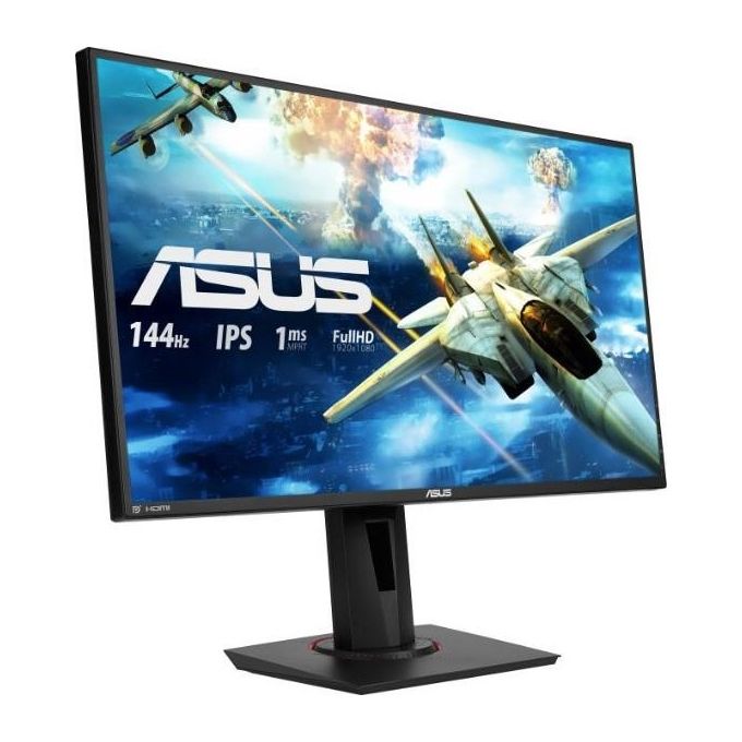 [ComeNuovo] ASUS VG279Q 27   FHD (1920 x 1080) Gaming Monitor per PC, IPS, 144 Hz, 1 ms MPRT, DP, HDMI, DVI, FreeSync, Filtro Luce Blu, Flicker Free, Certificazione TUV, Nero