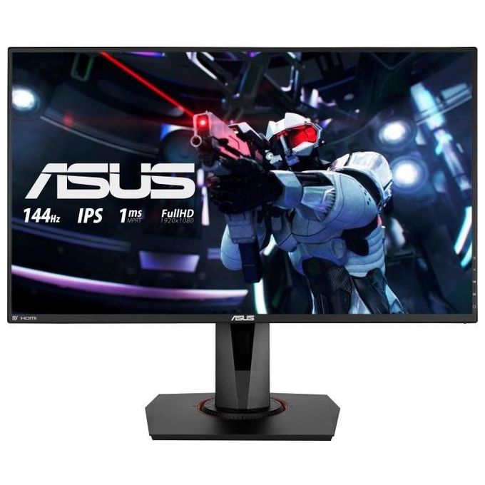 [ComeNuovo] ASUS VG279Q 27   FHD (1920 x 1080) Gaming Monitor per PC, IPS, 144 Hz, 1 ms MPRT, DP, HDMI, DVI, FreeSync, Filtro Luce Blu, Flicker Free, Certificazione TUV, Nero