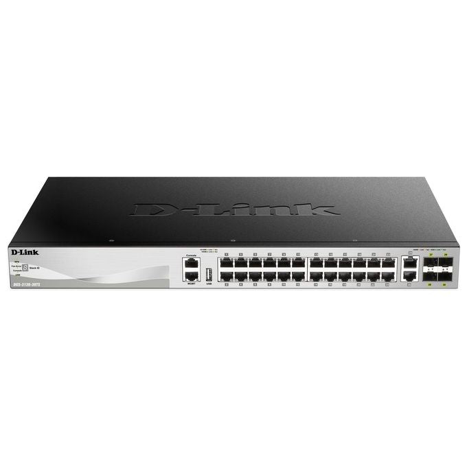 D-Link DGS-3130-30TS Gestito L3 Gigabit Ethernet 10-100-1000 Nero-Grigio