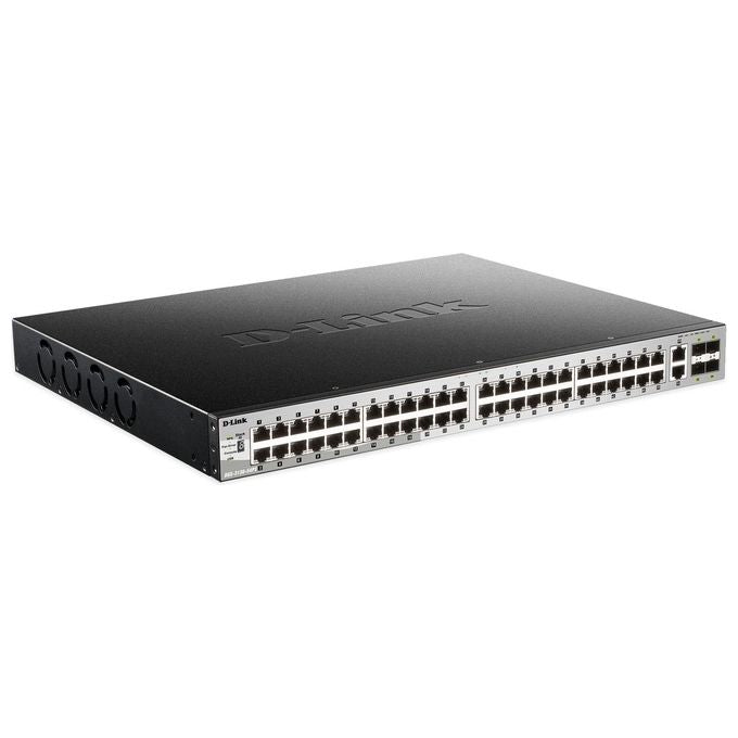 D-Link DGS-3130-54PS Gestito L3 Gigabit Ethernet 10-100-1000 Supporto Power over Ethernet Nero-Grigio