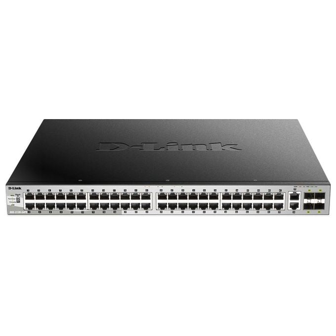 D-Link DGS-3130-54PS Gestito L3 Gigabit Ethernet 10-100-1000 Supporto Power over Ethernet Nero-Grigio