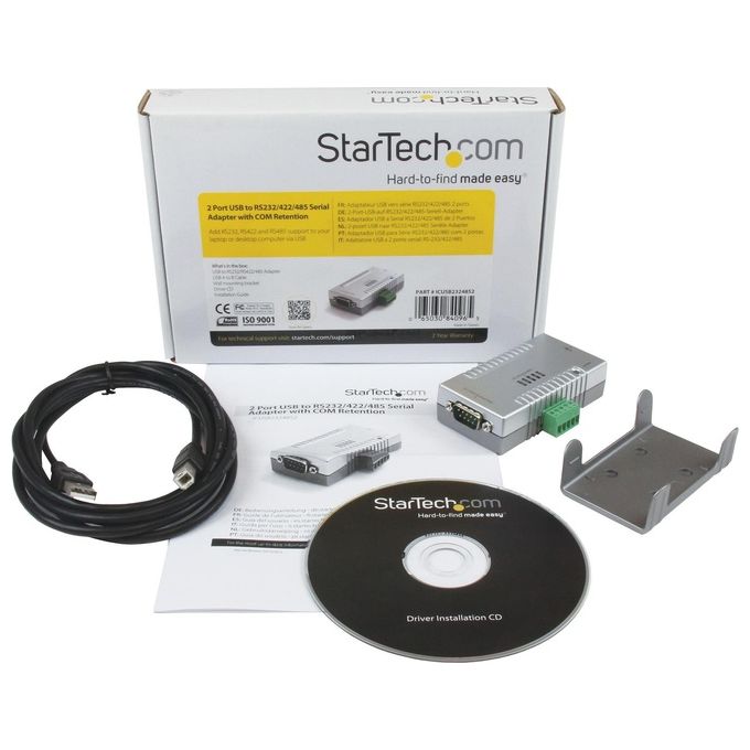 StarTech Adattatore seriale 2 porte USB a RS-232 RS-422 RS-485, con interfaccia COM