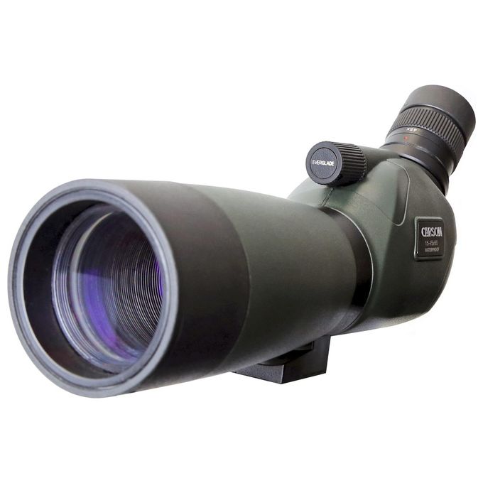 Carson Everglade 15-45x60 Cannocchiale con Treppiede da Tavolo Verde