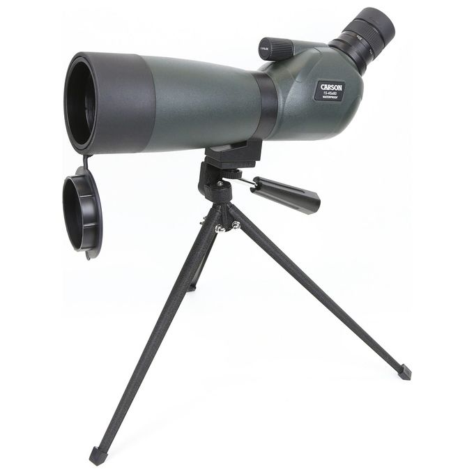 Carson Everglade 15-45x60 Cannocchiale con Treppiede da Tavolo Verde