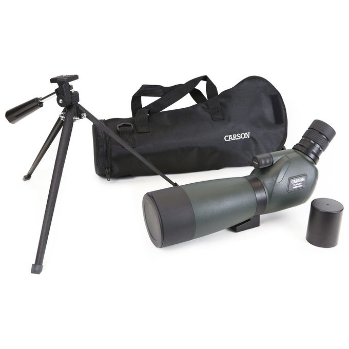 Carson Everglade 15-45x60 Cannocchiale con Treppiede da Tavolo Verde