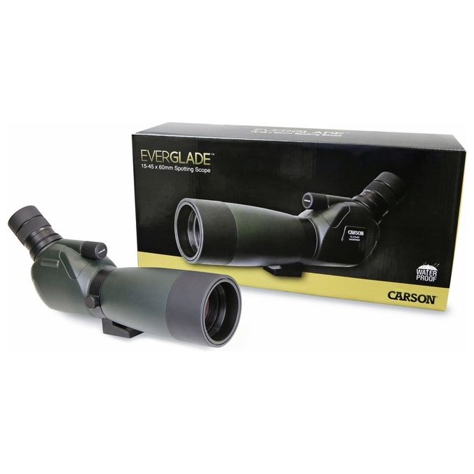 Carson Everglade 15-45x60 Cannocchiale con Treppiede da Tavolo Verde