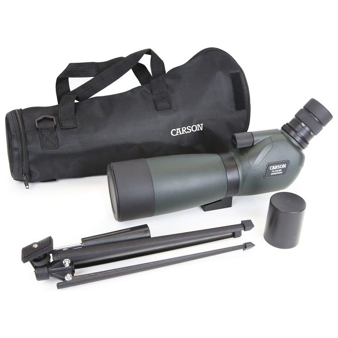 Carson Everglade 15-45x60 Cannocchiale con Treppiede da Tavolo Verde