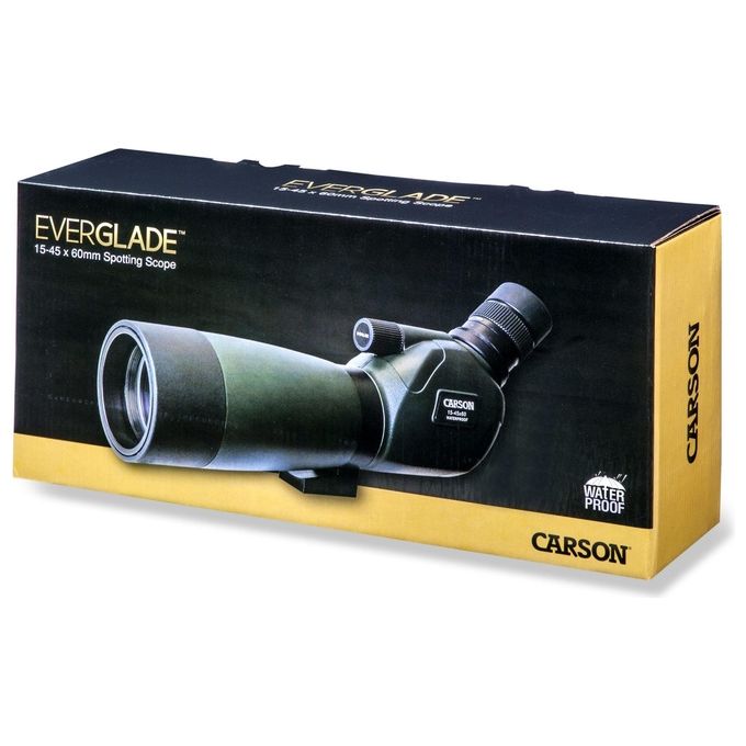 Carson Everglade 15-45x60 Cannocchiale con Treppiede da Tavolo Verde