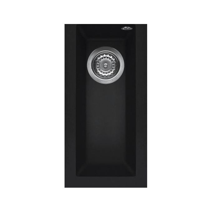 Elleci LKQ05086 Quadra 50 Lavello Keratek 1 Vasca 23 cm Nero