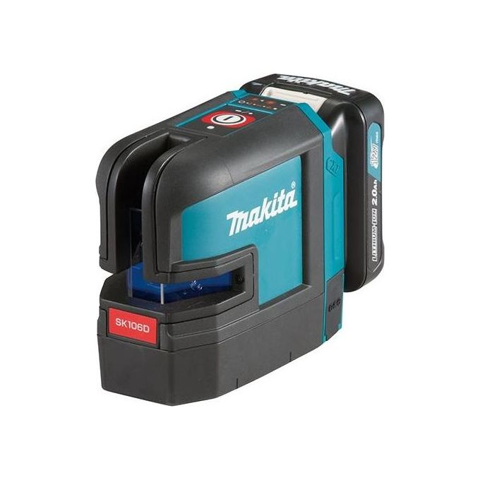 Makita Sk106Dz Tracciatore Laser 10,8V-12V - 2 Linee-4 Punti - Rosso