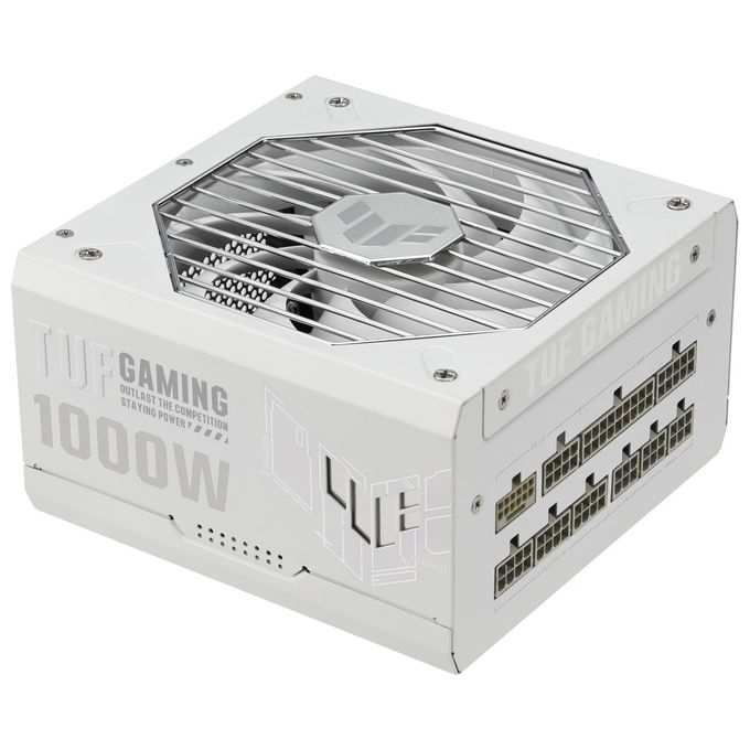 ASUS TUF Gaming 1000 W Gold Gaming Alimentatore di rete (1000 Watt alimentatore completamente modulare compatibile ATX 3.0 ventola Axial-tech rivestimento PCB doppio cuscinetto a sfera bianco)