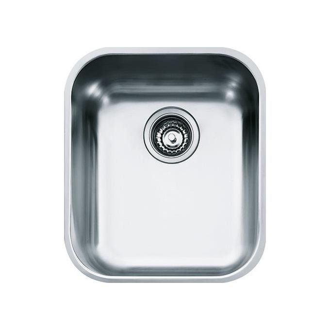 Franke ZOX 110 Zodiaco Lavello Acciaio Inox Spazzolato da Incasso Sottotop 1 Vasca 38,5x35,2cm 122.0021.441
