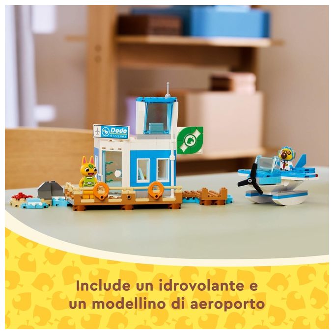 LEGO 77051 Animal Crossing Set da Costruzione con Aeroporto e Idrovolante Giocattolo 292 Pezzi colore Multicolore