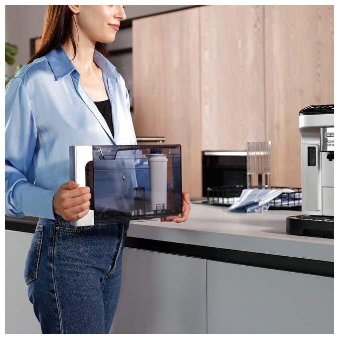 De’Longhi DLSC002 – Filtro Acqua Purificatore e Addolcitore – Compatibile con Macchine da Caffe' ECAM, ETAM, ESAM, Magnifica, Eletta, Dinamica, BCO