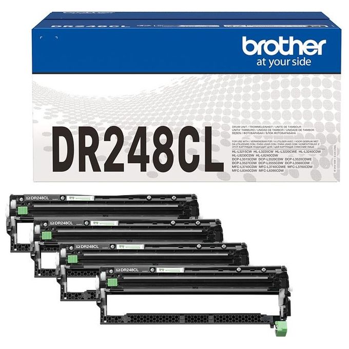 Brother DR-248CL Tamburo per Stampante Originale 4 Pezzi Multipack
