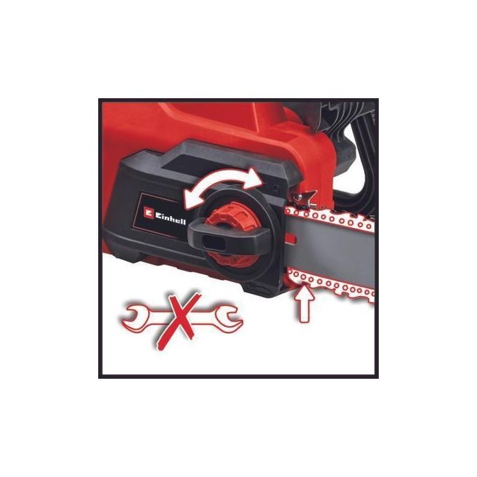 Einhell GC-EC 2040 Motosega Elettrica 2000 W 7100 Giri-min per Efficienza e Potenza in Giardino Nero-Rosso