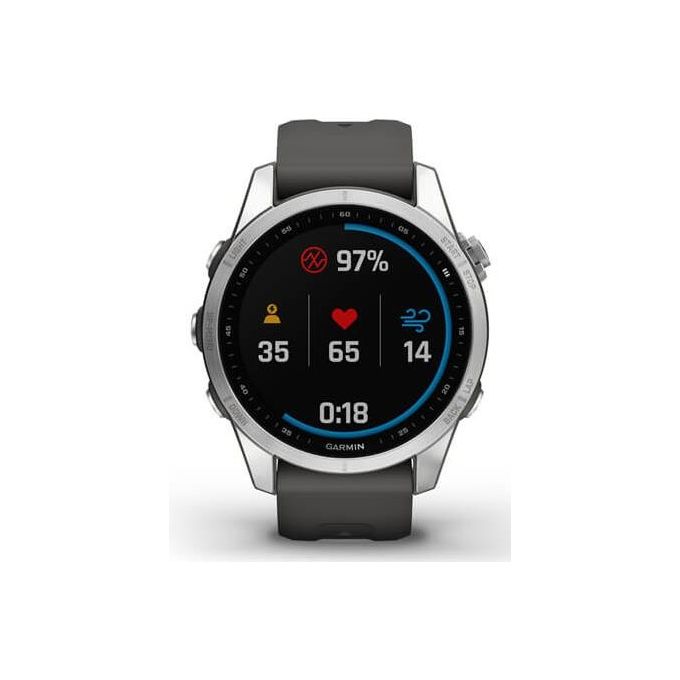 Garmin Fenix 7S Standard Edition 42mm 1.2'' GPS Sport Salute Notifiche Silver - Graphite
