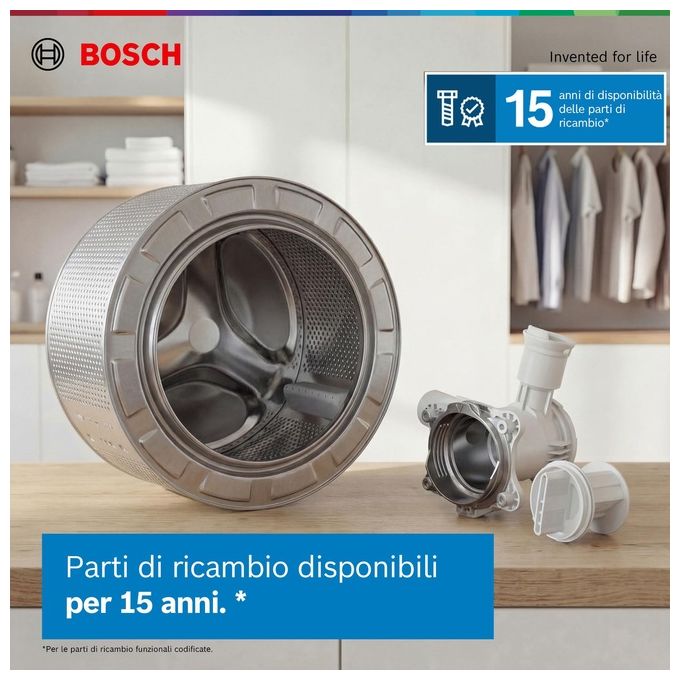 Bosch WUU28T29II Serie 6 Lavatrice Frontale 9 Kg 1400 rpm Classe A ActiveWater Plus EcoSilence Drive (85x60x60 cm) colore Bianco