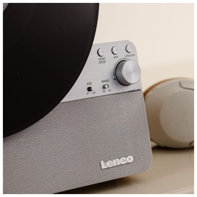 Lenco Giradischi LS Series LSA 071 Design Elegante in Silver e Legno