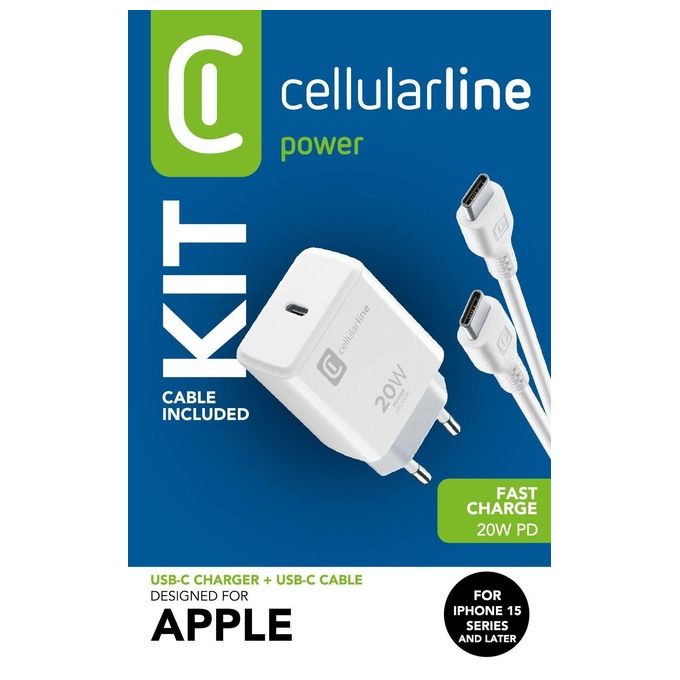 Cellular Line Caricabatterie USB-C 20W