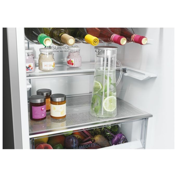 Haier 2D 60 Serie 5 HDPW5618CNPD Frigorifero Combinato Libera Installazione 352 Litri Classe Energetica C Acciaio Inox