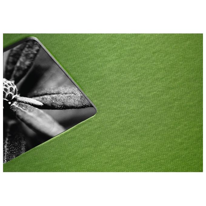 Hama Fine Art Album Fotografico e Portalistino a Spirale Verde 36x32cm 50 Pagine Nere