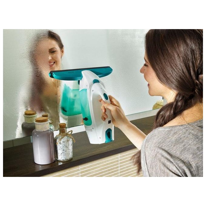 Leifheit Dry and Clean Set Lavavetri Elettrico con Manico e Washer Finestre