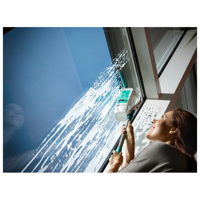 Leifheit Dry and Clean Set Lavavetri Elettrico con Manico e Washer Finestre