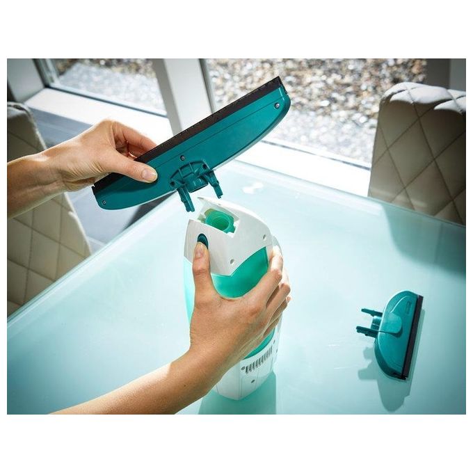 Leifheit Dry and Clean Set Lavavetri Elettrico con Manico e Washer Finestre