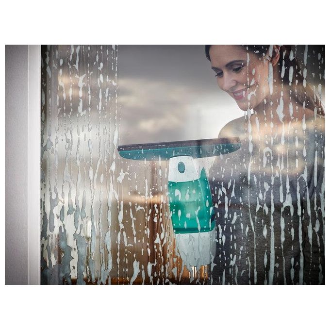 Leifheit Dry and Clean Set Lavavetri Elettrico con Manico e Washer Finestre