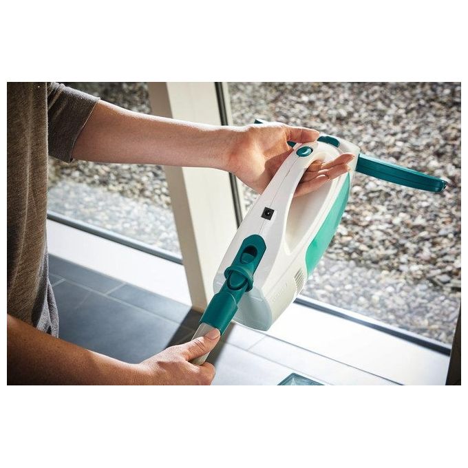 Leifheit Dry and Clean Set Lavavetri Elettrico con Manico e Washer Finestre