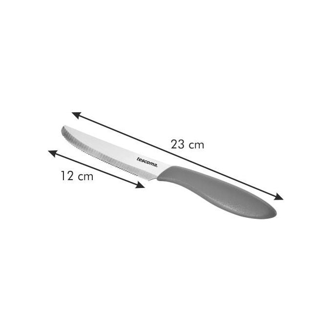 Tescoma Coltello Tavola Marron.cm 12,0 pz.6 Presto