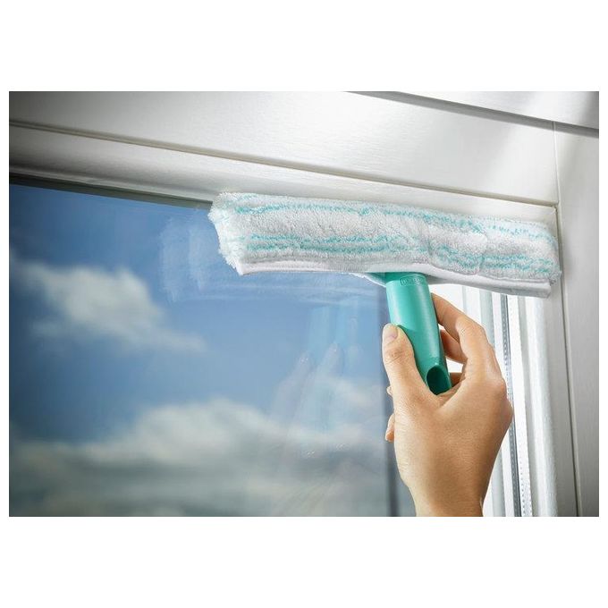 Leifheit Dry and Clean Set Lavavetri Elettrico con Manico e Washer Finestre