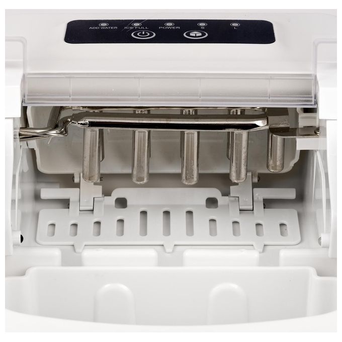 Girmi GH74 Fabbricatore di Ghiaccio1100 cubetti x 24h Spegnimento automatico Accessori inclusi Bianco