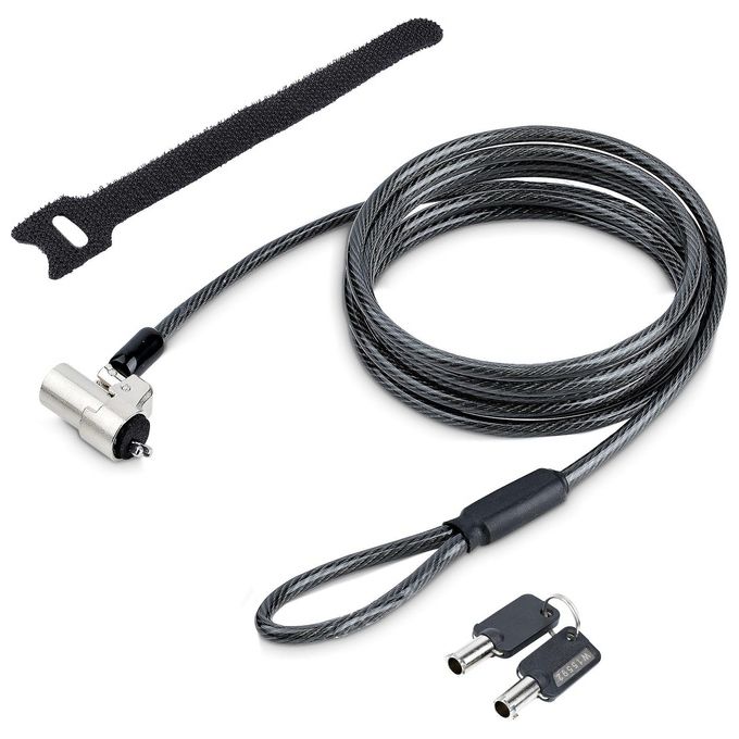 StarTech.com NBLWK-LAPTOP-LOCK Cavo di Sicurezza Nero-Argento 2mt