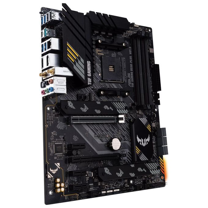 ASUS TUF Gaming B550-PLUS WiFi II Scheda Madre Gaming ATX, AMD B550, Socket AM4, DDR4, PCI 4.0, LAN Realtek 2.5Gb, WiFi 6 (802.11ax), 2xM.2, 6xSATA 6GB-s, 2xUSB 3.2 Gen 2, Aura Sync RGB, Nero