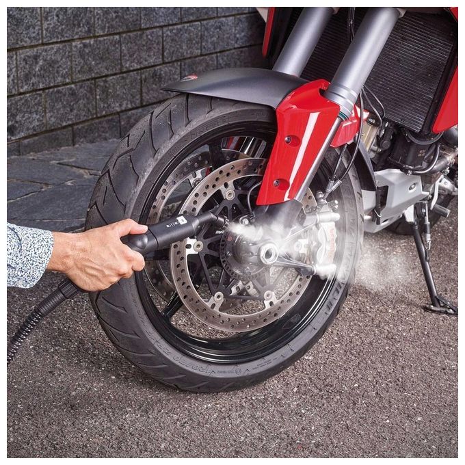 Polti PTEU0279 Vaporetto Pro 85_Flexi Pulitore a Vapore Capacita' 1,3 Litri Potenza 1100 W Spazzola Vaporflexi Nero-Rosso
